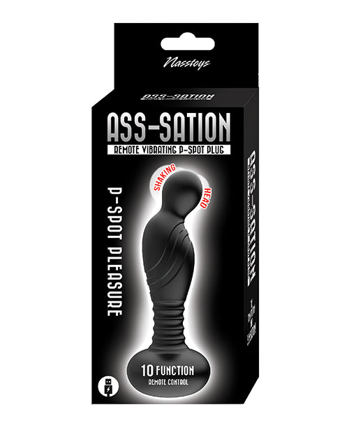 Ass-sation Télécommande Vibrante P Spot Plug - Noir