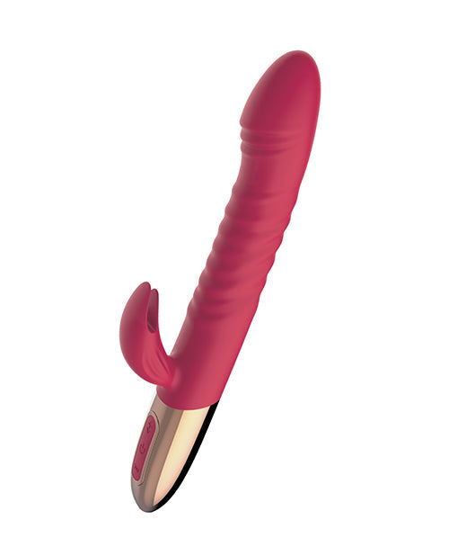 Vibromasseur Pénétrant Déesse | Vibromasseur Point G Plaisir | Vibromasseur Clitoridien Rouge | Meilleur Vibromasseur pour Femme