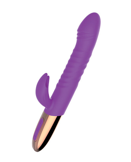 Vibromasseur Poussant Déesse | Vibromasseur Point G Plaisir | Vibromasseur Clitoridien Violet | Meilleur Vibromasseur pour Femmes