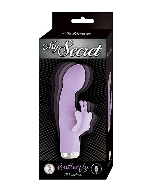 Mon vibromasseur Secret Butterfly Rabbit | Vibromasseur point G violet | Vibromasseur clitoridien 10 vitesses | Meilleur vibromasseur pour femme