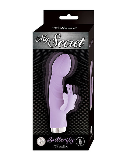 Mon vibromasseur Secret Butterfly Rabbit | Vibromasseur point G violet | Vibromasseur clitoridien 10 vitesses | Meilleur vibromasseur pour femme
