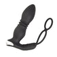 Tapón Anal Penetrador de Ass-station con Anillo para Pene y Bolas - Negro