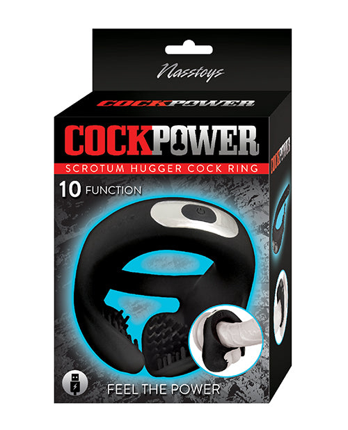 Anillo para el pene Cockpower Scrotum Hugger - Negro