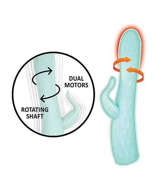 Vibromasseur Lapin Chauffant Goddess | Vibromasseur Clitoridien Rotatif | Vibromasseur Point G Aqua | Meilleur Vibromasseur pour Femme