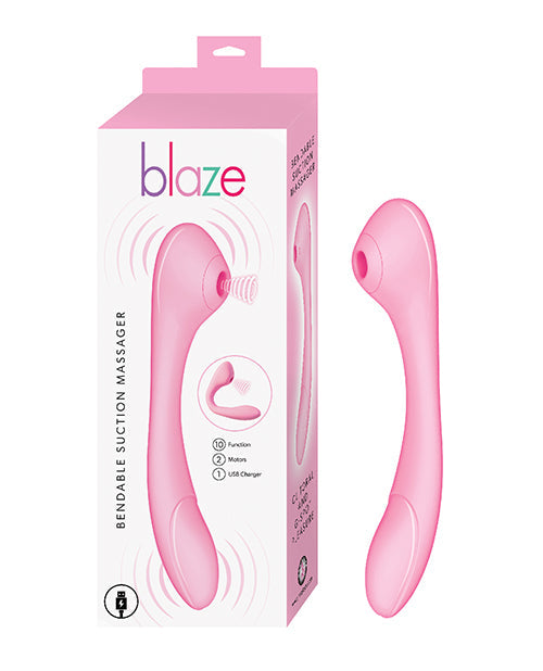 Blaze Masajeador Flexible con Succión - Rosa