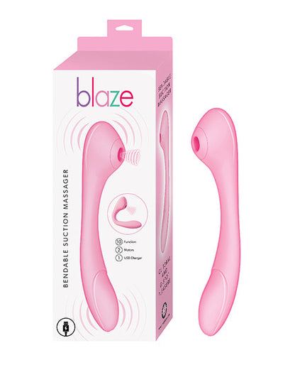 Blaze Masajeador Flexible con Succión - Rosa