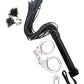 Conjunto de Látigo y Puños Bondage de Nasstoys - Negro
