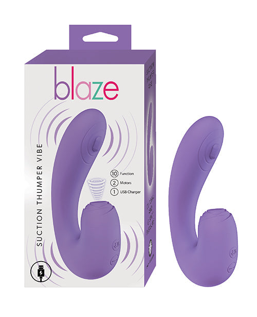Vibrador de succión Blaze Thumper - Lavanda