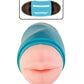 Masturbateur oral et anal Delite Two Ways - Blanc