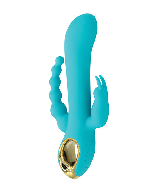 Vibromasseur point G Natalie's Toy Box | Perles anales vibrantes | Vibromasseur Aqua Rabbit 3-en-1