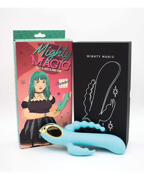 Vibromasseur point G Natalie's Toy Box | Perles anales vibrantes | Vibromasseur Aqua Rabbit 3-en-1