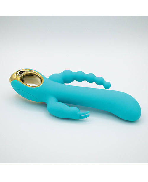 Vibromasseur point G Natalie's Toy Box | Perles anales vibrantes | Vibromasseur Aqua Rabbit 3-en-1