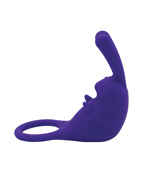 Caja de juguetes de Natalie El anillo para pene Cock Hopper y vibrador bala - Morado