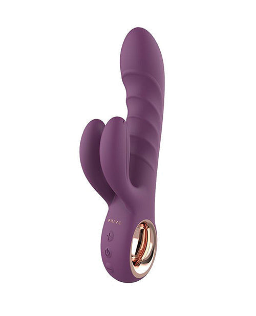Vibrador de punto G PRIVE | Supervibrador Rabbit | Vibrador de clítoris morado de 10 funciones | Mejor vibrador para mujeres