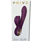 Vibrador de punto G PRIVE | Supervibrador Rabbit | Vibrador de clítoris morado de 10 funciones | Mejor vibrador para mujeres