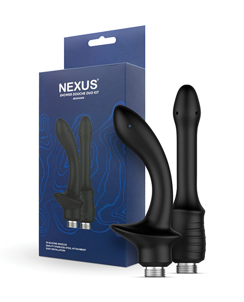 Kit de ducha y enema Nexus para principiantes - Negro