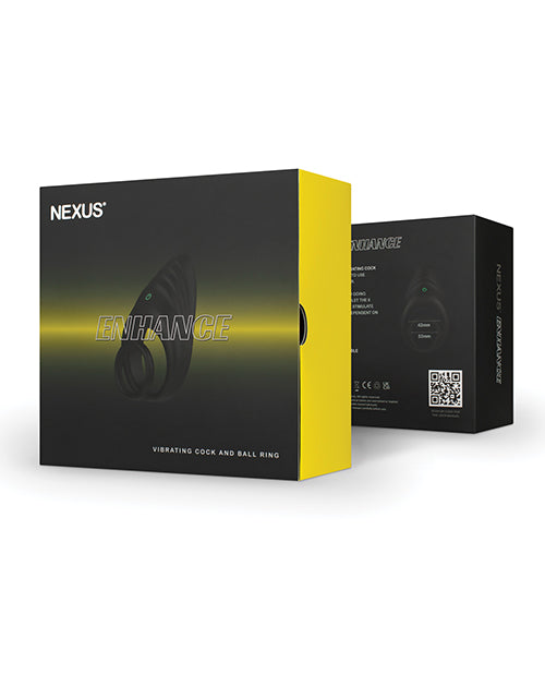 Anillo para pene y testículos Nexus Enhance - Negro