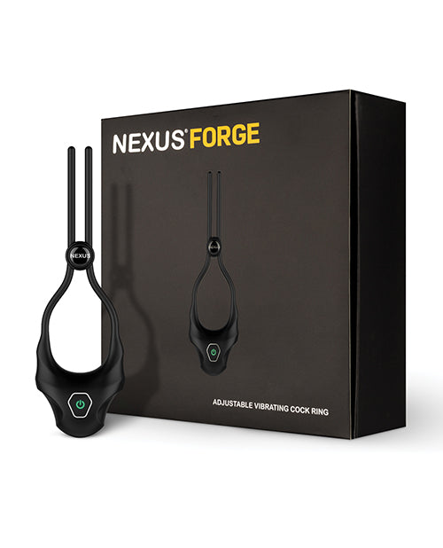 Anneau vibrant de verge Nexus Forge Single Lasso - Noir