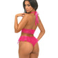 Ensemble 2 pièces Maylah Mesh & Dentelle Tour de Cou – Rose S/M