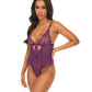 Teddy Katana en maille et dentelle - Violet S/M