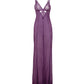 Katana Mesh & Eyelash Lace Gown - Purple 1X/2X