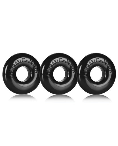 Oxballs Ringer Donut 1 - Negro Paquete de 3