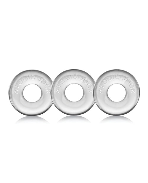 Oxballs Ringer Donut 1 - Transparente, paquete de 3