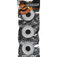 Oxballs Ringer Donut 1 - Transparente, paquete de 3