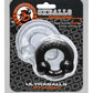 Anillos de pene Oxballs Ultraballs - Paquete de 2 negro/transparente