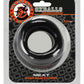 Oxballs Anillo para Pene Acolchado Meat - Negro