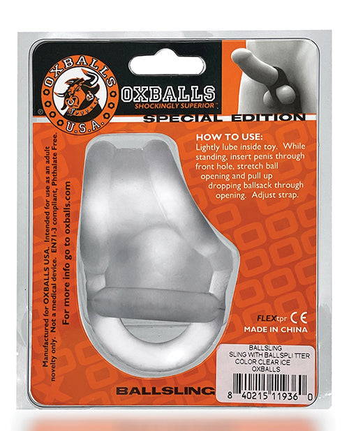 Oxballs Ballsling Bola Separada con Correa - Hielo Transparente