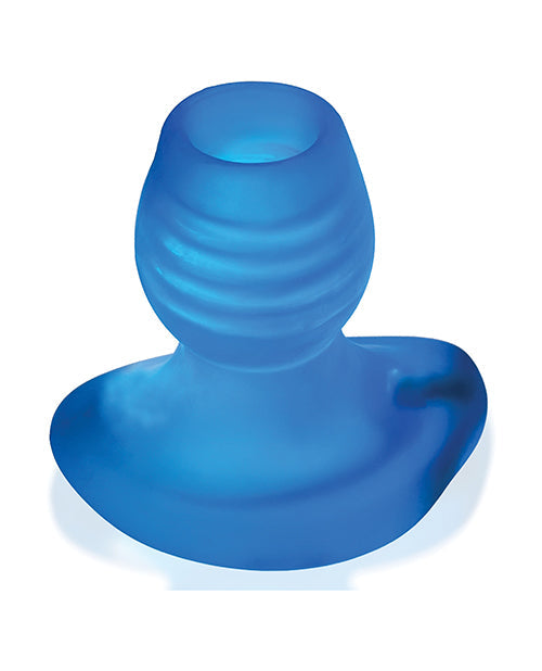 Oxballs Glowhole 2 Plug Anal Creux avec Insert LED Grand Modèle - Morpho Bleu