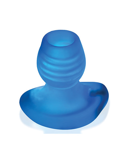 Oxballs Glowhole 1 Hollow Buttplug avec insert LED Petite - Morpho bleu
