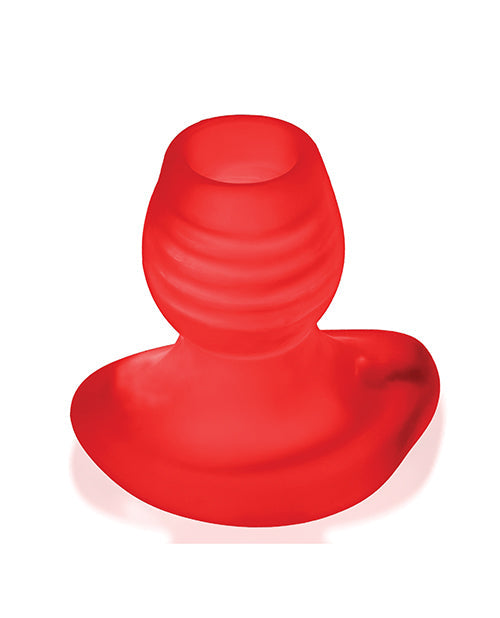 Oxballs Glowhole 1 tapón anal hueco con inserto LED pequeño - rojo Morph