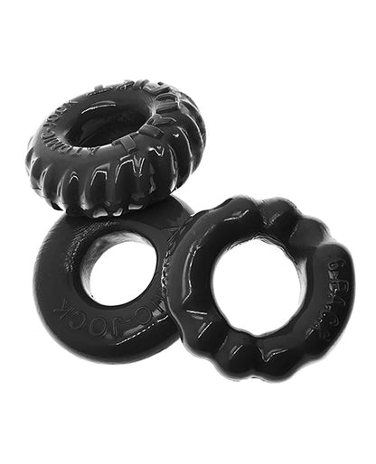 Kit de Anillos para Pene Oxballs Bonemaker, paquete de 3 - Negro