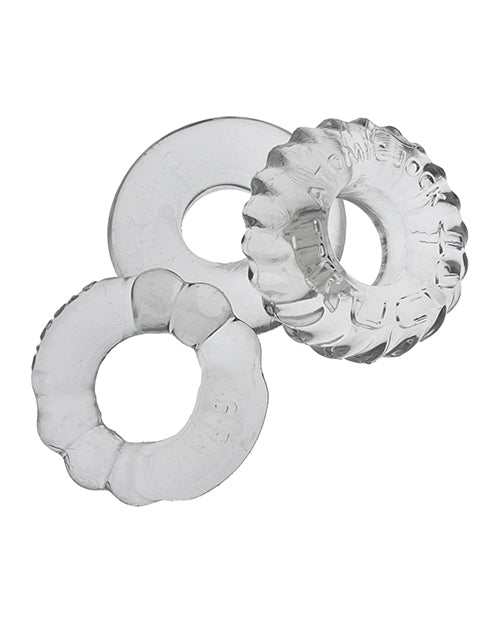 Oxballs Bonemaker Juego de 3 anillos para pene - Transparente