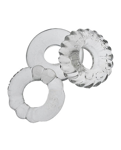 Oxballs Bonemaker Juego de 3 anillos para pene - Transparente