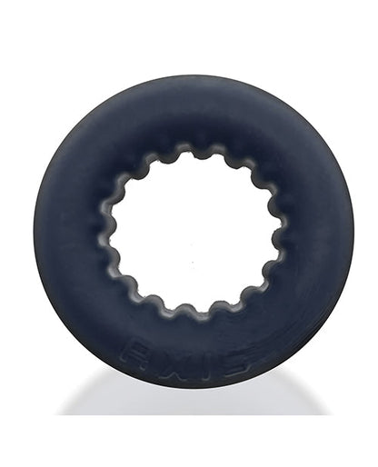 Anillo para pene Oxballs Axis Rib Griphold - Hielo Negro