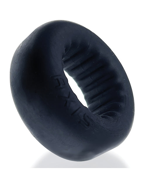Anillo para pene Oxballs Axis Rib Griphold - Hielo Negro
