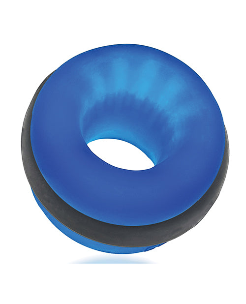 Estirador de testículos Oxballs UltraCore con anillo Axis - Azul hielo
