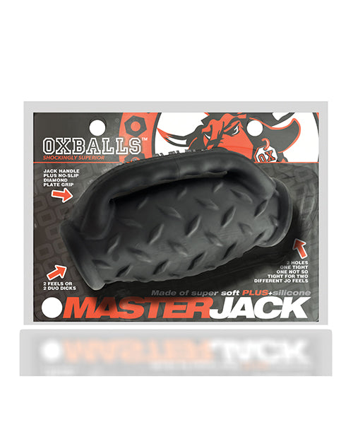 Oxballs MasterJack Stroker de doble penetración - Jo Black Ice