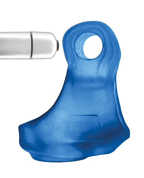 Arnés para pene Oxballs Glowsling - LED Azul Hielo
