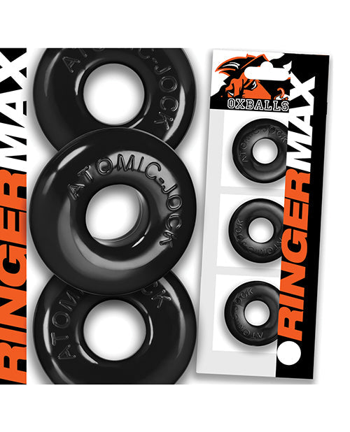 Oxballs Ringer Max Lot de 3 anneaux péniens - Noir