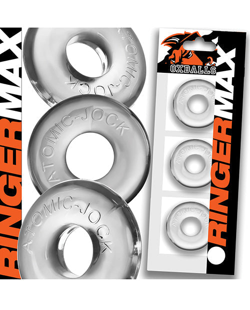 Oxballs Ringer Max Lot de 3 anneaux péniens – Transparent