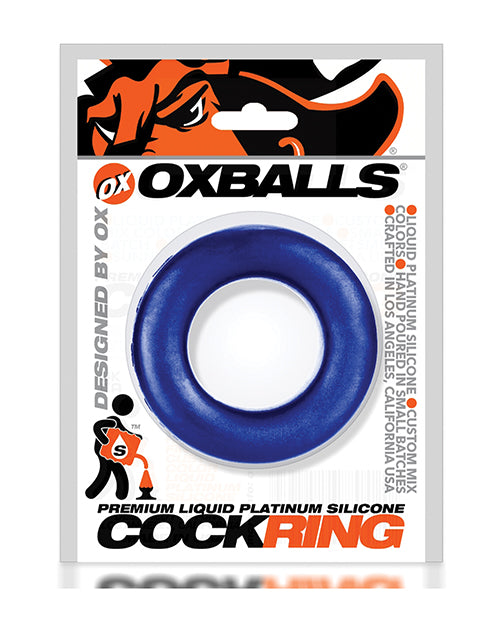 Oxballs Silicone Cock T Anneau de gode - Boules Bleues