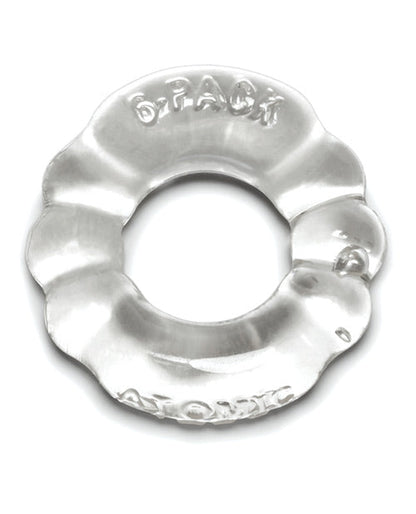 Oxballs Atomic Jock 6-Pack Anneau Pénien Profilé - Transparent