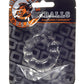 Oxballs Atomic Jock 6-Pack Anneau Pénien Profilé - Transparent