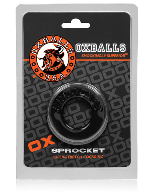 Anneau de Pénis Oxballs Atomic Jock Sprocket - Noir