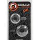 Oxballs TruckT Anneau Pénis et Testicules - Transparent Pack de 2