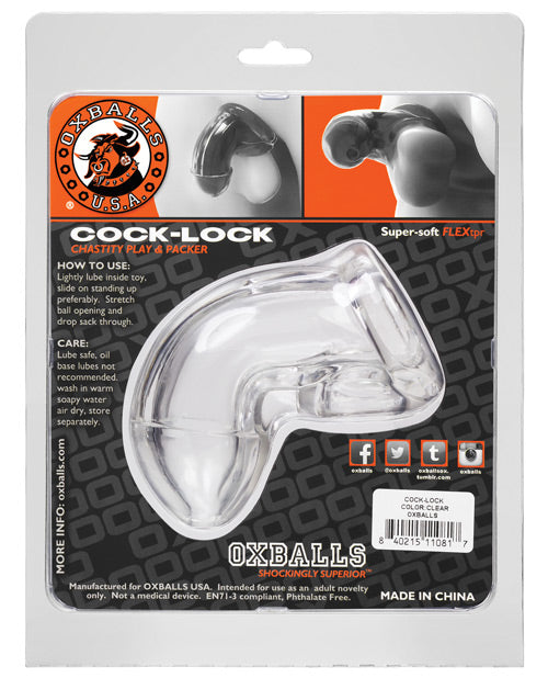 Oxballs Cock Lock Cock Cage - Transparent